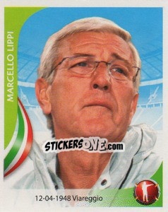 Sticker Marcello Lippi - Copa Mundial Sudáfrica 2010 - Navarrete