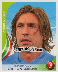 Sticker Andrea Pirlo - Copa Mundial Sudáfrica 2010 - Navarrete