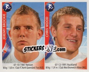 Cromo Jeremy Brockie / chris Wood