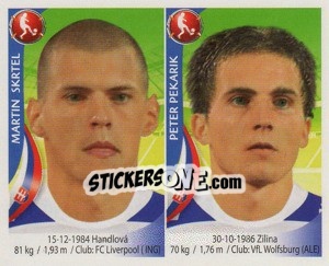 Sticker Martin Skrtel / Peter Pekarik