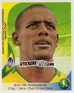 Sticker Maicon - Copa Mundial Sudáfrica 2010 - Navarrete