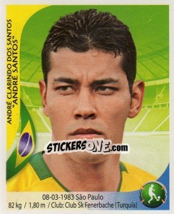 Sticker Andre Santos - Copa Mundial Sudáfrica 2010 - Navarrete