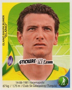 Sticker Elano - Copa Mundial Sudáfrica 2010 - Navarrete