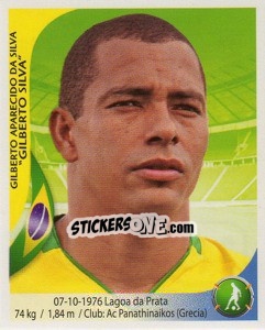 Cromo Gilberto Silva - Copa Mundial Sudáfrica 2010 - Navarrete