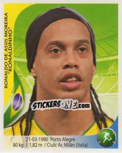 Figurina Ronaldinho - Copa Mundial Sudáfrica 2010 - Navarrete