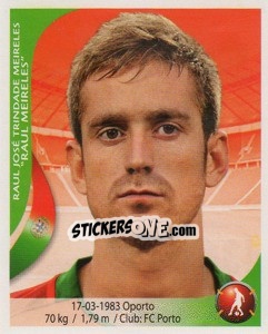 Sticker Raul Meireles - Copa Mundial Sudáfrica 2010 n. 361 - Navarrete