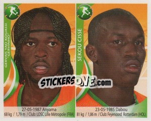 Sticker Gervinho / Sekou Cisse