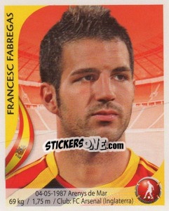 Sticker Cesc Fabregas - Copa Mundial Sudáfrica 2010 n. 399 - Navarrete