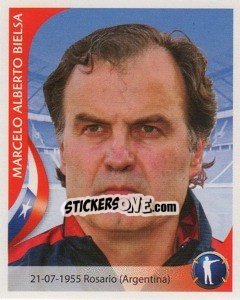 Sticker Marcelo Bielsa - Copa Mundial Sudáfrica 2010 - Navarrete