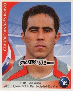 Sticker Claudio Bravo - Copa Mundial Sudáfrica 2010 - Navarrete