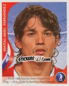 Sticker Matias Fernandez - Copa Mundial Sudáfrica 2010 - Navarrete