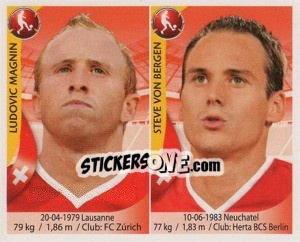 Sticker Ludovic Magnin / Steve von Bergen - Copa Mundial Sudáfrica 2010 n. 428 - Navarrete