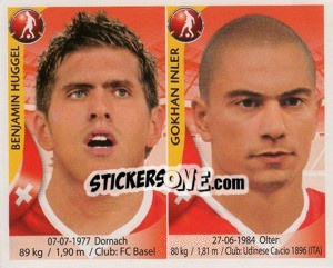 Sticker Benjamin Huggel / Gokhan Inler - Copa Mundial Sudáfrica 2010 n. 429 - Navarrete