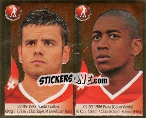 Sticker Tranquillo Barnetta / Gelson Fernandes - Copa Mundial Sudáfrica 2010 n. 430 - Navarrete