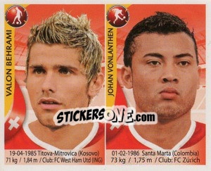 Sticker Valon Behrami / Johan Vonlanthen - Copa Mundial Sudáfrica 2010 n. 431 - Navarrete