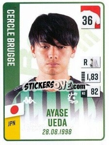 Sticker Ayase Ueda - Belgian Pro League 2022-2023 n. 66 - Panini