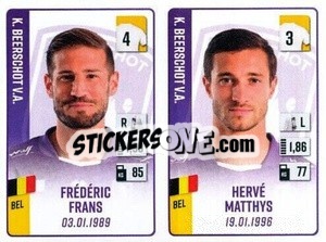 Sticker Frédéric Frans / Hervé Matthys
