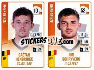 Sticker Gaëtan Hendrickx / Jur Schryvers