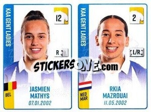 Sticker Jasmien Mathys / Rkia Mazrouai
