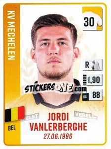 Sticker Jordi Vanlerberghe