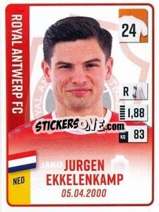 Sticker Jurgen Ekkelenkamp - Belgian Pro League 2022-2023 n. 34 - Panini