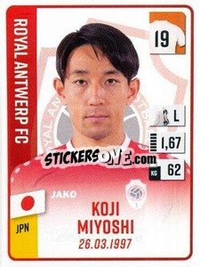 Sticker Koji Miyoshi - Belgian Pro League 2022-2023 n. 39 - Panini
