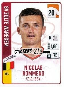 Sticker Nicolas Rommens