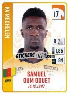 Sticker Samuel Oum Gouet - Belgian Pro League 2022-2023 n. 214 - Panini