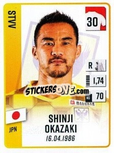 Sticker Shinji Okazaki - Belgian Pro League 2022-2023 n. 308 - Panini