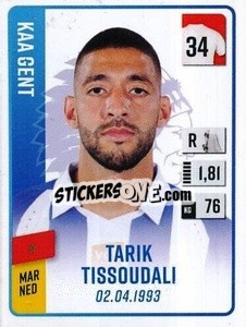 Sticker Tarik Tissoudali - Belgian Pro League 2022-2023 n. 176 - Panini