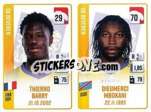Sticker Thierno Barry / Dieumerci Mbokani
