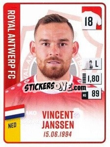 Sticker Vincent Janssen - Belgian Pro League 2022-2023 n. 44 - Panini