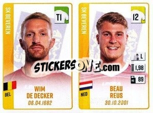 Sticker Wim De Decker / Beau Reus