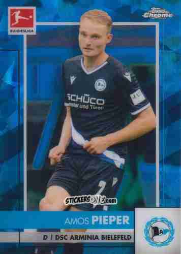 Sticker Amos Pieper - Bundesliga Chrome 2020-2021. Sapphire Edition n. 22 - Panini