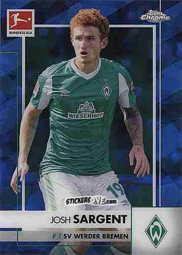 Figurina Josh Sargent - Bundesliga Chrome 2020-2021. Sapphire Edition n. 23 - Panini