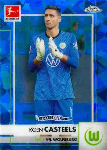 Cromo Koen Casteels - Bundesliga Chrome 2020-2021. Sapphire Edition n. 96 - Panini