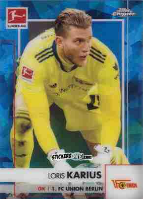 Figurina Loris Karius - Bundesliga Chrome 2020-2021. Sapphire Edition n. 15 - Panini