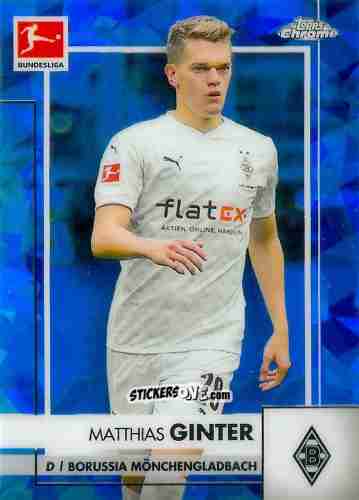 Cromo Matthias Ginter - Bundesliga Chrome 2020-2021. Sapphire Edition n. 73 - Panini