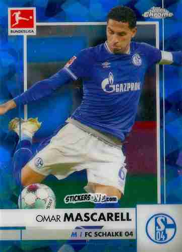 Cromo Omar Mascarell - Bundesliga Chrome 2020-2021. Sapphire Edition n. 89 - Panini