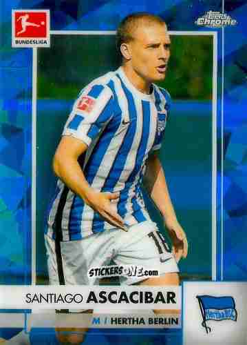 Sticker Santiago Ascacibar - Bundesliga Chrome 2020-2021. Sapphire Edition n. 12 - Panini