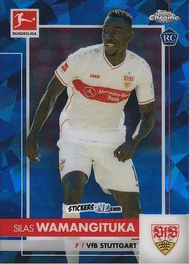 Figurina Silas Wamangituka - Bundesliga Chrome 2020-2021. Sapphire Edition n. 93 - Panini