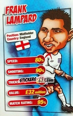 Sticker Frank Lampard - World Cup 2006 Trump Cards n. 29 - KONZUM