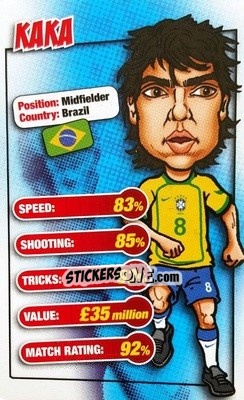 Sticker Kaka - World Cup 2006 Trump Cards n. 17 - KONZUM