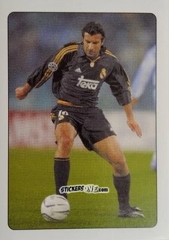Figurina Luis Figo - i 100 Re del Calcio 1998 n. 33 - Edigamma