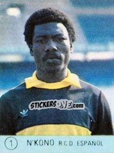 Cromo N'Kono - Seleccion de Futbol Liga Espanola 1983 n. 1 - MATEO MIRETE