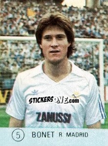 Sticker Bonet - Seleccion de Futbol Liga Espanola 1983 - MATEO MIRETE