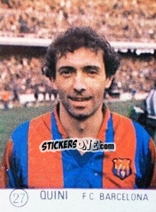 Sticker Quini - Seleccion de Futbol Liga Espanola 1983 - MATEO MIRETE