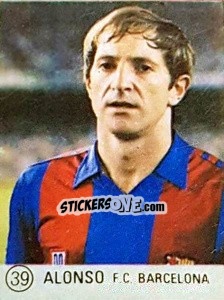Sticker Alonso - Seleccion de Futbol Liga Espanola 1983 n. 39 - MATEO MIRETE
