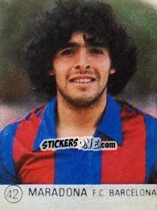 Sticker Maradona - Seleccion de Futbol Liga Espanola 1983 n. 42 - MATEO MIRETE