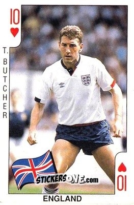 Sticker Terry Butcher - World Cup 1990 n. H10 - DANDY GUM